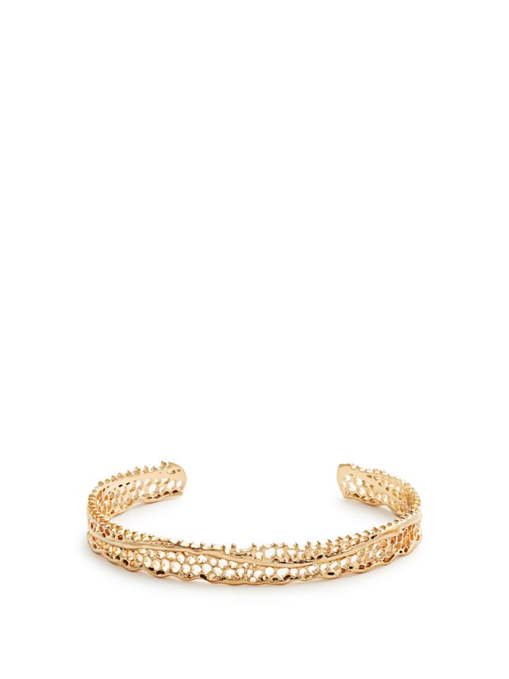 Aurélie Bidermann Fine Jewellery Lace Yellow-gold Cuff