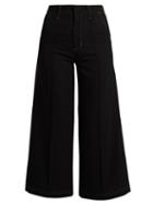 Matchesfashion.com Wales Bonner - Reed High Rise Wool Culottes - Womens - Black