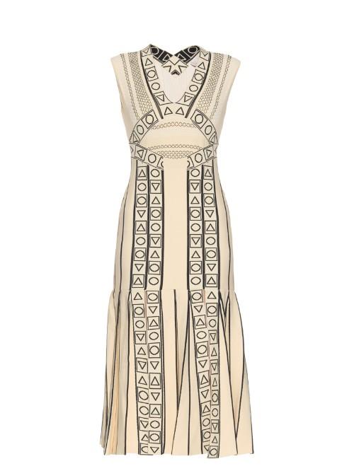 Peter Pilotto Indix V-neck Jersey Dress