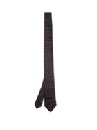 Matchesfashion.com Dolce & Gabbana - Polka-dot Jacquard Silk-faille Tie - Mens - Black