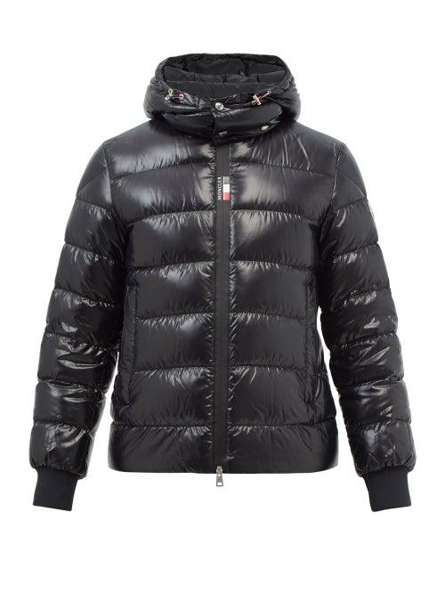 Moncler - Cuvellier Hooded Quilted Down Coat - Mens - Black