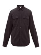 Matchesfashion.com Frame - Flap-pocket Lyocell-blend Shirt - Mens - Black