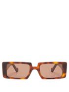 Matchesfashion.com Loewe - Square Tortoiseshell Acetate Sunglasses - Mens - Tortoiseshell