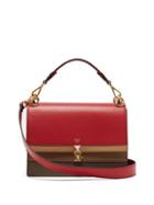 Matchesfashion.com Fendi - Kan I Leather Shoulder Bag - Womens - Red Multi