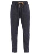 Matchesfashion.com Brunello Cucinelli - Slim-leg Denim Trousers - Womens - Indigo