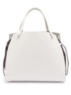 Matchesfashion.com Jil Sander - Drawstring Insert Leather Handbag - Womens - White Multi