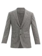 Matchesfashion.com Thom Sweeney - Prince Of Wales-check Wool Blazer - Mens - Grey