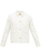 Matchesfashion.com Ssone - Craft Organic Cotton Blend Denim Jacket - Womens - Ivory