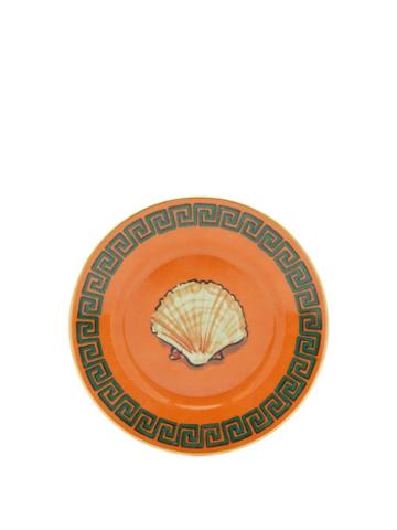 Matchesfashion.com Richard Ginori - X Luke Edward Hall Shell Porcelain Side Plate - Orange Print