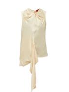 Matchesfashion.com Colville - Draped Satin Top - Womens - Ivory