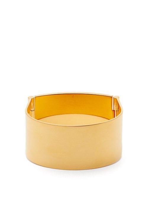 Matchesfashion.com Jil Sander - Hinge Fastening Cuff - Womens - Gold