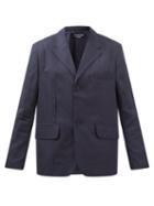 Jacquemus - Bacio Single-breasted Stitched-front Blazer - Mens - Navy