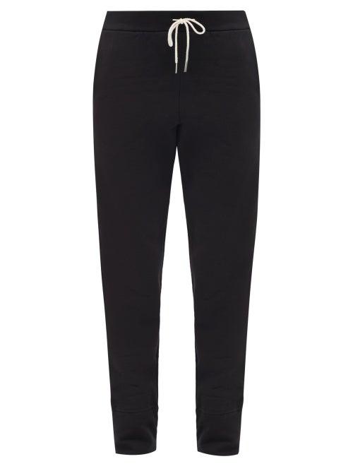 Matchesfashion.com Jil Sander - High-waist Drawstring Cotton-jersey Track Pants - Womens - Black