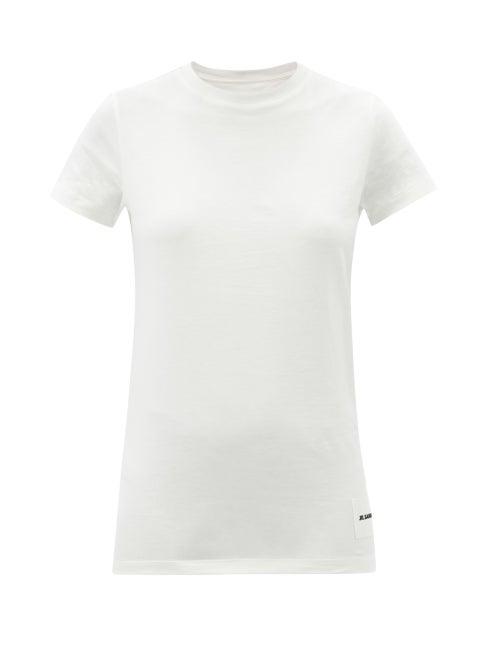 Matchesfashion.com Jil Sander - Pack Of Three Organic-cotton Jersey T-shirts - Womens - White