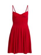 Matchesfashion.com Norma Kamali - Underwire Stretch Jersey Mini Dress - Womens - Red
