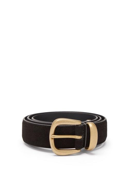Mens Accessories Anderson's - Suede Belt - Mens - Black