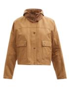 Moncler - Rouzic Hooded Cotton-blend Gabardine Jacket - Womens - Tan