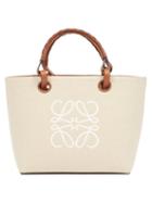 Loewe - Anagram Mini Jacquard Tote Bag - Womens - White