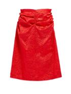 Matchesfashion.com Toga - Gathered Crinkled Satin Skirt - Womens - Red