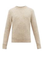 Matchesfashion.com Isabel Marant - Miller Ribbed Trim Wool Blend Sweater - Mens - Beige