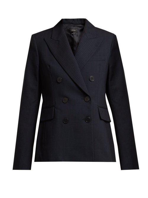 Matchesfashion.com Isabel Marant - Helsey Wool Blend Jacket - Womens - Navy
