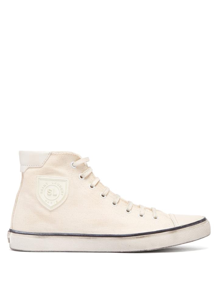 Saint Laurent Bedford Canvas High-top Trainers
