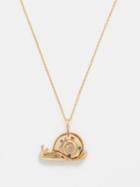 Brent Neale - Snail Sapphire & 18kt Gold Necklace - Womens - Rainbow