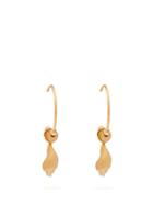 Matchesfashion.com Elise Tsikis - Alimos 18kt Gold Plated Shell Hoop Earrings - Womens - Gold