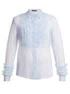 Alexachung Ruffle-front Tulle Blouse