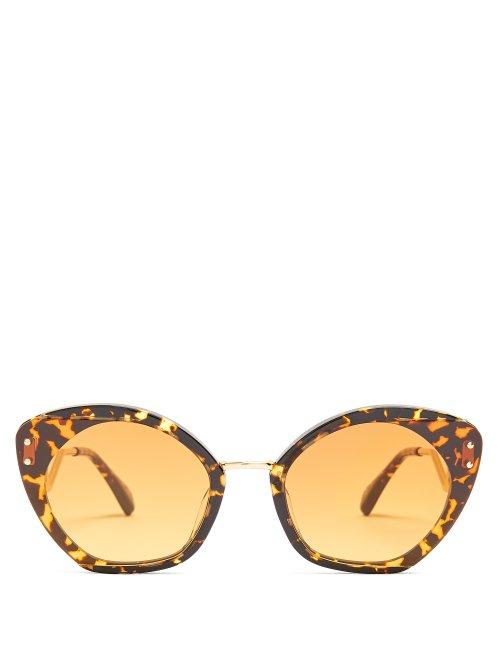 Matchesfashion.com Kaleos - Lord Acetate Sunglasses - Womens - Tortoiseshell