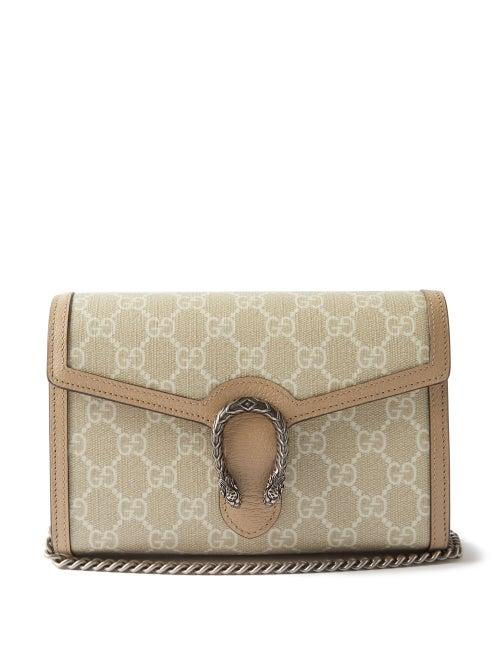Gucci - Dionysus Mini Gg-canvas Cross-body Bag - Womens - Beige