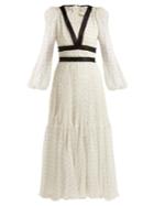 Maria Lucia Hohan Opal Geometric-print Silk Midi Dress