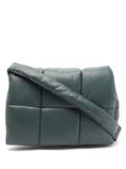Stand Studio - Wanda Quilted Faux-leather Shoulder Bag - Womens - Dark Green