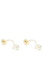 Ladies Jewellery Valentino Garavani - V-logo Pearl-embellished Ear Cuffs - Womens - Pearl