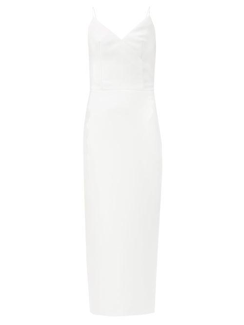 Matchesfashion.com Rasario - Surplice-neck Satin Dress - Womens - White