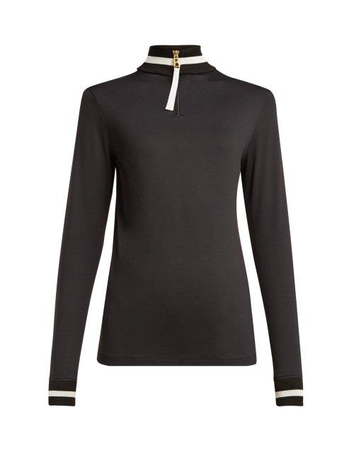 Matchesfashion.com Bogner - Patrizia Half Zip Baselayer Top - Womens - Black