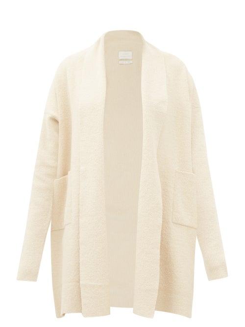 Lauren Manoogian - Patch-pocket Ribbed Pima-cotton Blend Cardigan - Womens - Light Beige