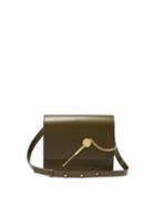 Matchesfashion.com Sophie Hulme - Cocktail Stirrer Large Leather Cross Body Bag - Womens - Khaki