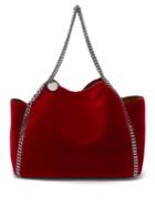 Stella Mccartney Falabella Small Reversible Velvet Tote Bag