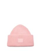 Matchesfashion.com Acne Studios - Pansy Rib-knitted Wool Beanie Hat - Womens - Light Pink