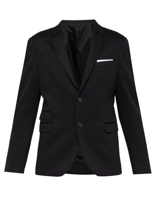 Matchesfashion.com Neil Barrett - Bonded Jersey Suit - Mens - Black
