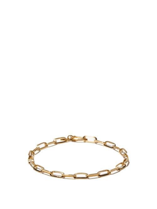Matchesfashion.com Lizzie Mandler - Knife Edge 18kt Gold Oval-link Chain Bracelet - Mens - Gold