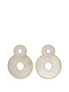 Matchesfashion.com Retrouvai - Swivel Mother Of Pearl & Gold Drop Earrings - Womens - Pearl