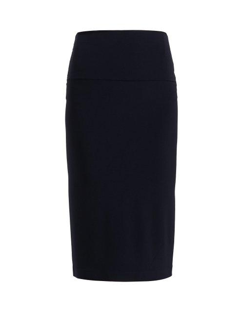 Matchesfashion.com Norma Kamali - Tube Stretch Jersey Skirt - Womens - Navy