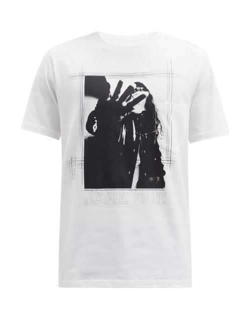 Matchesfashion.com Takahiromiyashita Thesoloist. - Jane Doe Portrait-print Cotton-jersey T-shirt - Mens - White