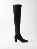 Valentino Garavani - Golden Walk 70 Over-the-knee Boots - Womens - Black