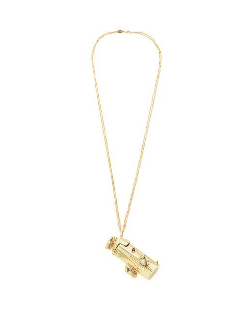 Matchesfashion.com Daniela Villegas - La Aventura Diamond & Opal 18kt Gold Necklace - Womens - Yellow Gold