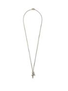 Matchesfashion.com Emanuele Bicocchi - Cross And Skull Sterling-silver Pendant Necklace - Mens - Silver