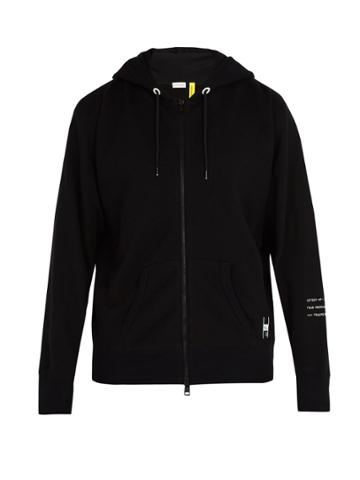 7 Moncler Fragment Logo Appliqu Cotton Hooded Sweatshirt