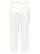 Matchesfashion.com Sies Marjan - Alex Cotton Blend Cropped Trousers - Mens - White